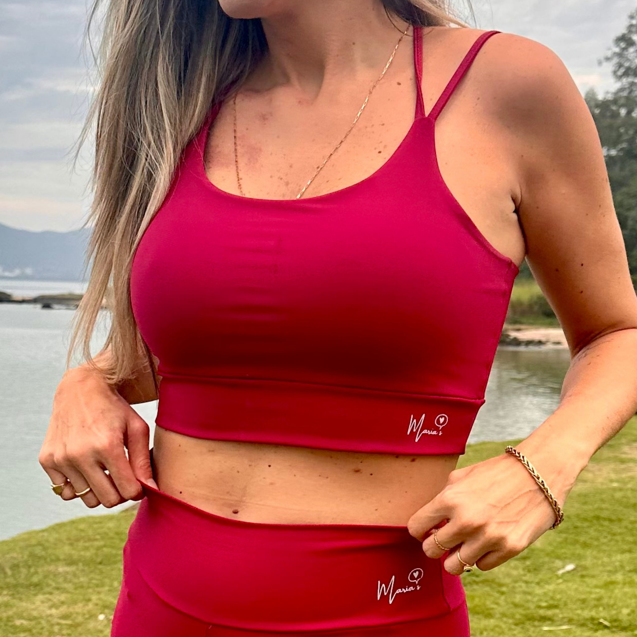 Top Feminino Fitness - Cor Marsala